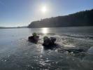 Výcvik - záchrana osob probořených v ledu